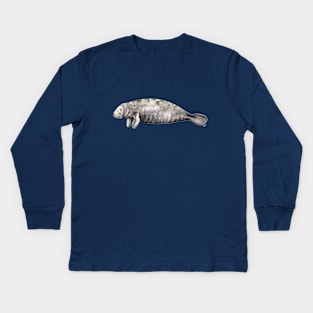 Manatee Kids Long Sleeve T-Shirt